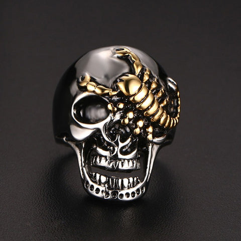 18K Gold Plated Lions Head Ring