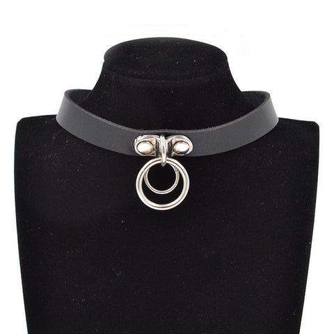 Crystal Quartz Choker Pendant Necklace
