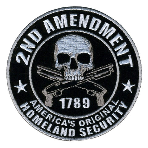Classic Skeleton Skull Biker Patch