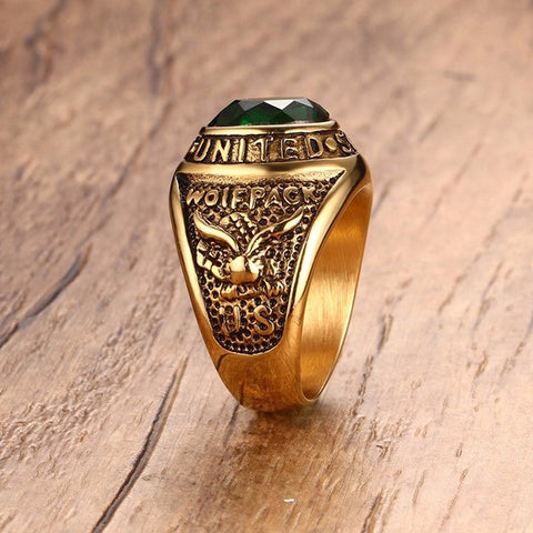 United States Army Ring 18K Gold Plated