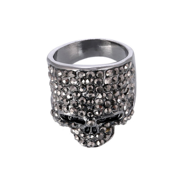 Women's Crystal Skull Ring