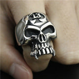Lucky 13 Spade Skull Ring