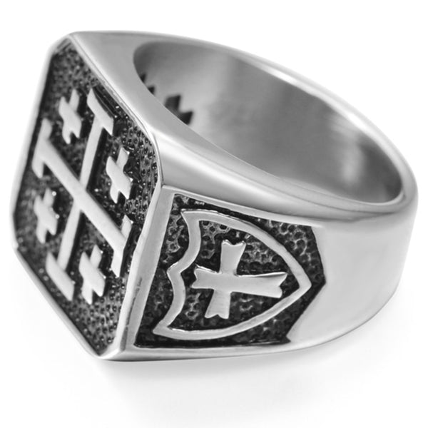 Knights Templar Jerusalem Cross Ring